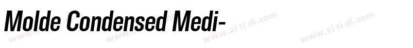 Molde Condensed Medi字体转换